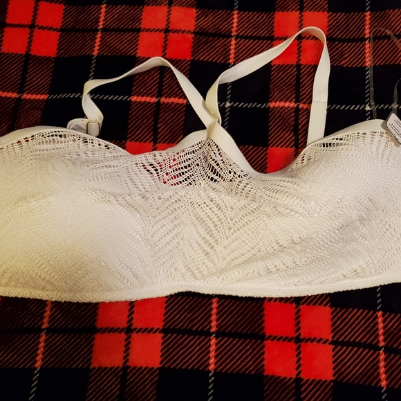 Time and Tru White two piece bathing suit. 2x bottoms/ 3x top.   NWT. - Picture 8 of 12
